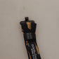 Black Orange Car Print Silk Bow Tie