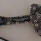 Elegant Black Silk Bow Tie