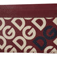 Elegant Leather Cardholder in Chic Red