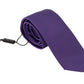 Elegant Purple Silk Bow Tie
