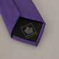 Elegant Purple Silk Bow Tie