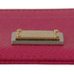 Elegant Pink Leather Cardholder