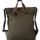 Green DG Logo School Backpack Women Cotton Army Bag