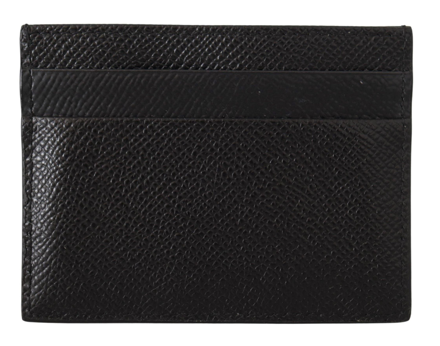 Elegant Black Leather Cardholder Case