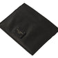 Elegant Black Leather Cardholder Case