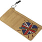 Elegant Gold Leather Long Wallet