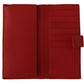 Elegant Red Leather Bifold Continental Wallet