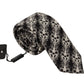 Elegant Floral Print Silk Bow Tie