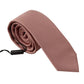 Elegant Pink Silk Bow Tie