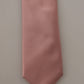 Elegant Pink Silk Bow Tie
