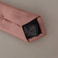Elegant Pink Silk Bow Tie