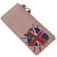 Pink Leather Long Wallet with Billslot
