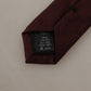 Elegant Maroon Silk Tie