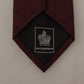 Elegant Maroon Silk Tie
