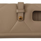 Elegant Beige Leather iPhone Wallet Case