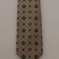 Elegant Silk Beige Necktie