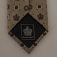 Elegant Silk Beige Necktie