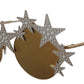 Gold Star Crystal Embellished Sunglasses