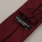 Elegant Silk Maroon Bow Tie