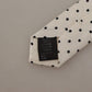 Elegant Polka Dot Silk Bow Tie