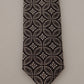 Elegant Silk Black and White Bow Tie