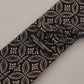 Elegant Silk Black and White Bow Tie