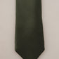 Elegant Green Silk Bow Tie