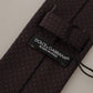 Elegant Bordeaux Silk Tie