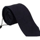 Elegant Blue Silk Men's Tie
