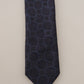 Elegant Silk Blue Necktie