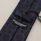 Elegant Silk Blue Necktie