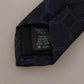 Elegant Silk Blue Necktie