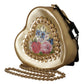 Golden Heart Leather Shoulder Bag