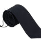 Elegant Blue Silk Men's Tie