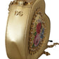 Golden Heart Leather Shoulder Bag