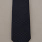 Elegant Blue Silk Men's Tie