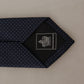 Elegant Blue Silk Men's Tie