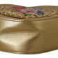 Golden Heart Leather Shoulder Bag
