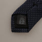 Elegant Blue Silk Men's Tie