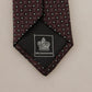 Elegant Geometric Silk Bow Tie