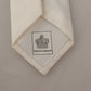 Elegant White Silk Men's Tie