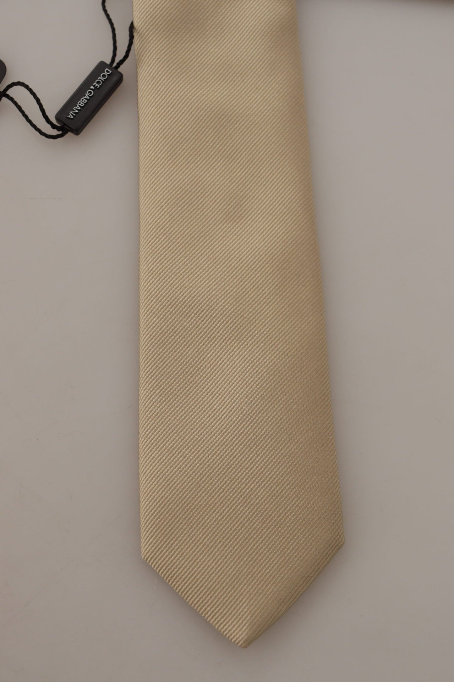 Elegant Gold Silk Men's Tie
