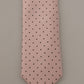 Elegant Pink Polka Dot Silk Tie