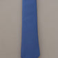 Elegant Blue Silk Men's Tie