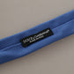 Elegant Blue Silk Men's Tie