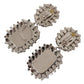 Sicilian Elegance Clip-On Dangling Earrings