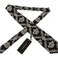 Elegant Silk Black Crown Bow Tie