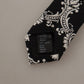 Elegant Silk Black Crown Bow Tie