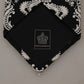 Elegant Silk Black Crown Bow Tie