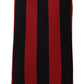 Elegant Silk Black and Red Designer Tie
